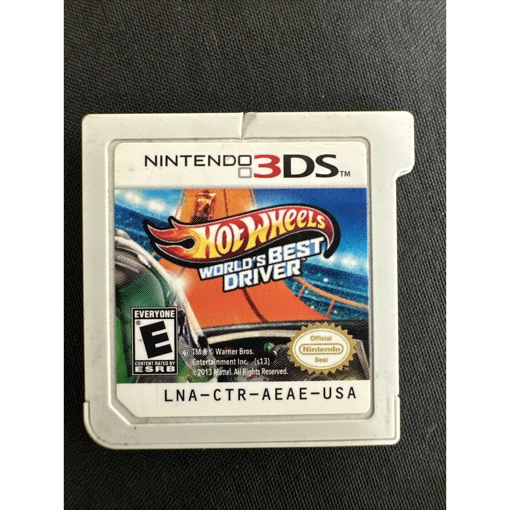 Hot Wheels: World's Best Driver - Nintendo 3DS TESTED Racing Car Video Game